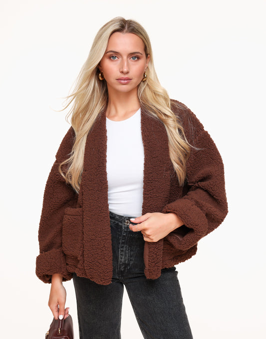 Brown Teddy - Cardigan