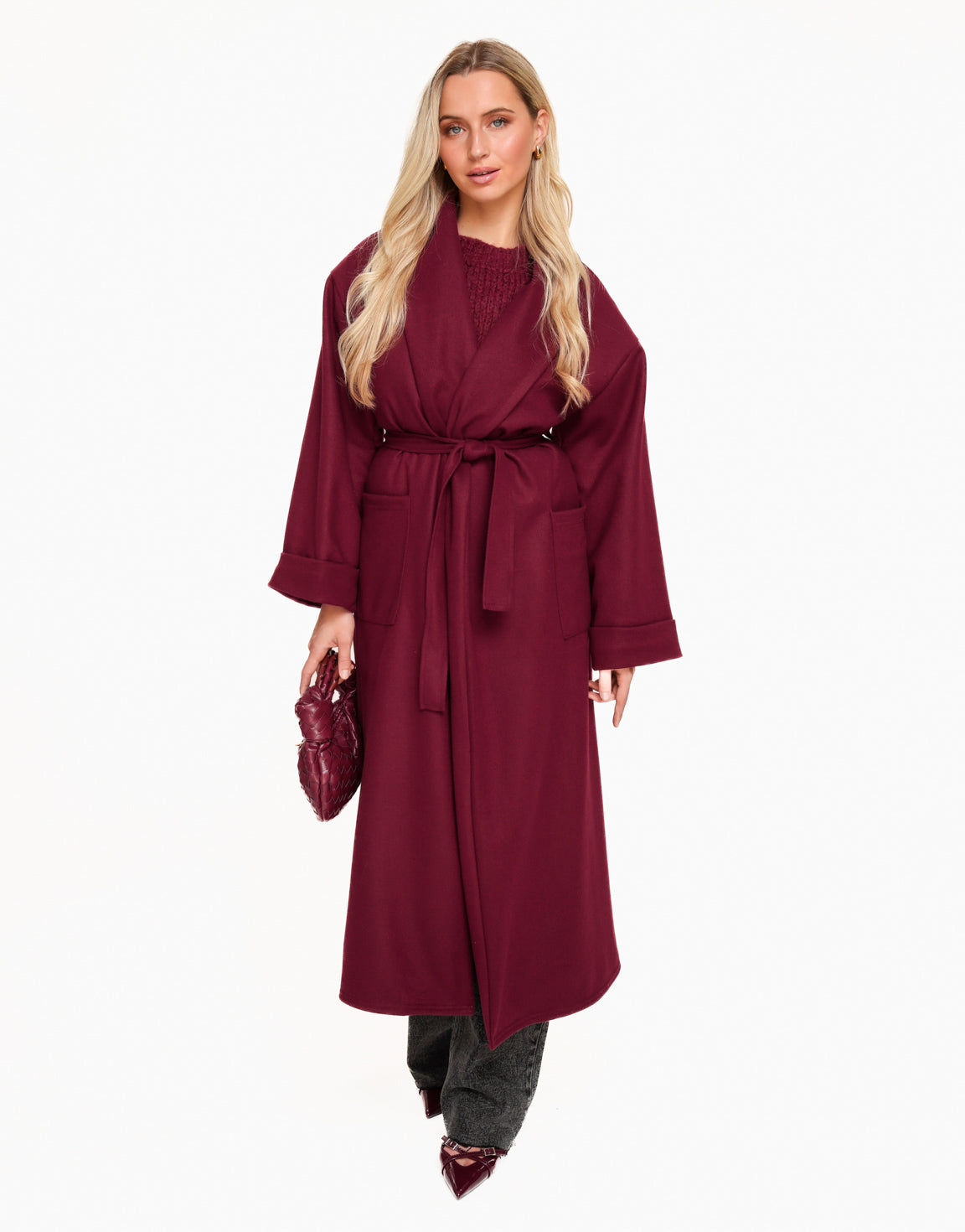 Burgundy Long Thin -  Jacket