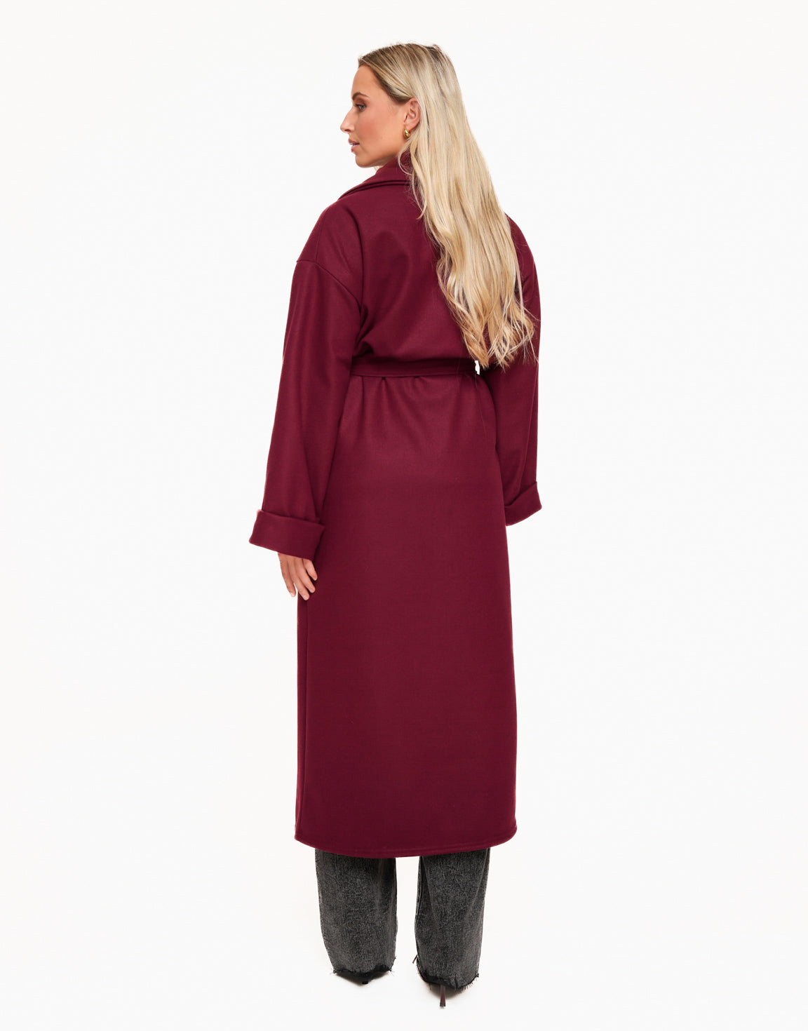 Burgundy Long Thin -  Jacket