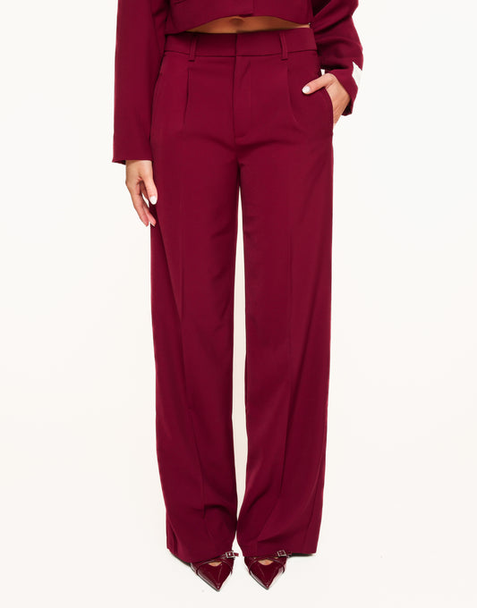 Burgundy Red STUDIO - Pantalon