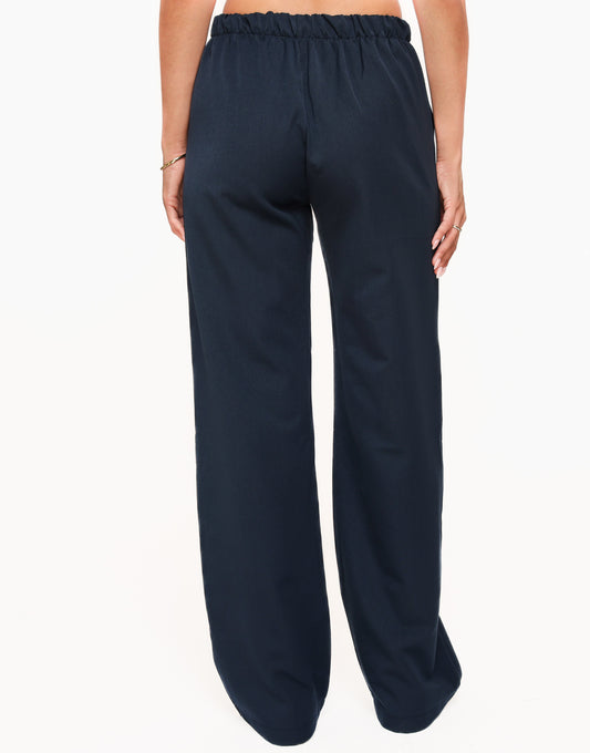 Dark Blue Loose Tall - Trousers