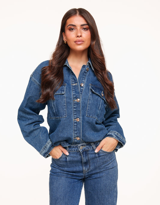 Dark Blue Denim - Blouse