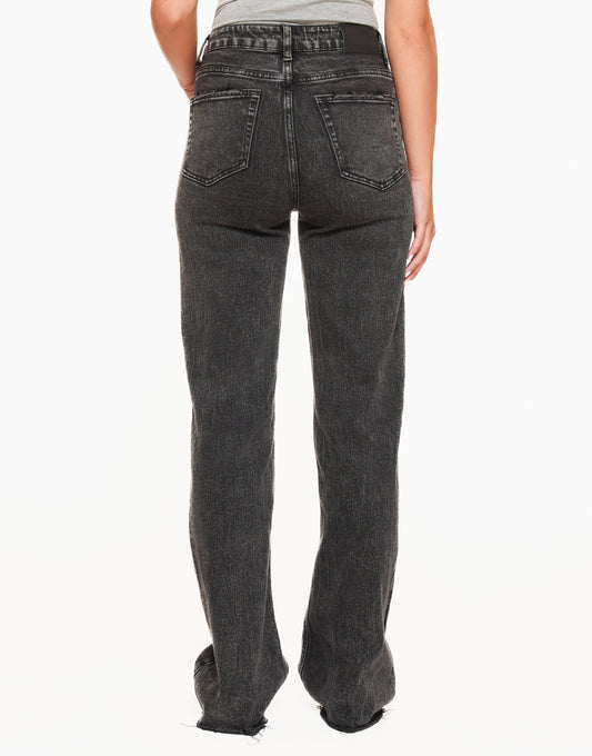 Dark Grey Wide Denim - Jeans