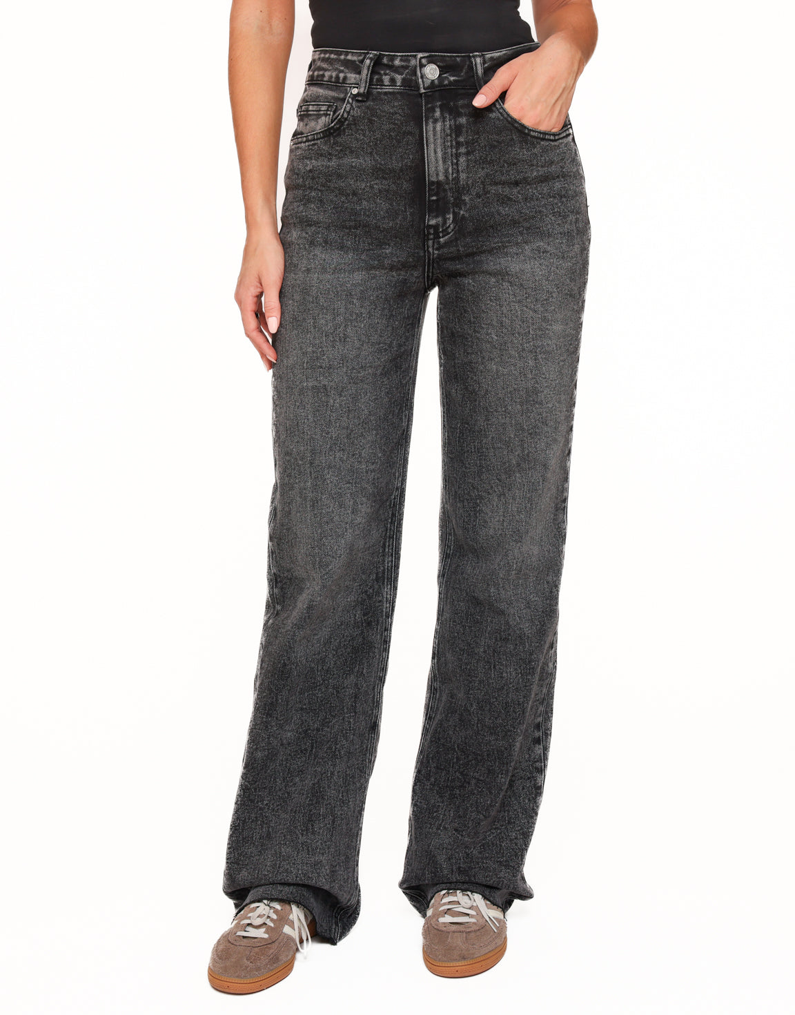 Dark Grey Wide Tall - Jeans