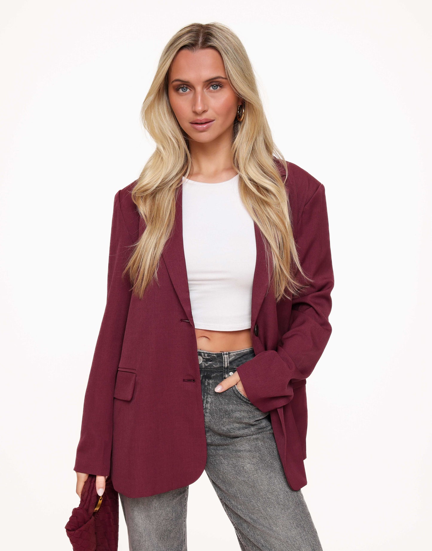 Framboos Open Rug Oversized - Blazer