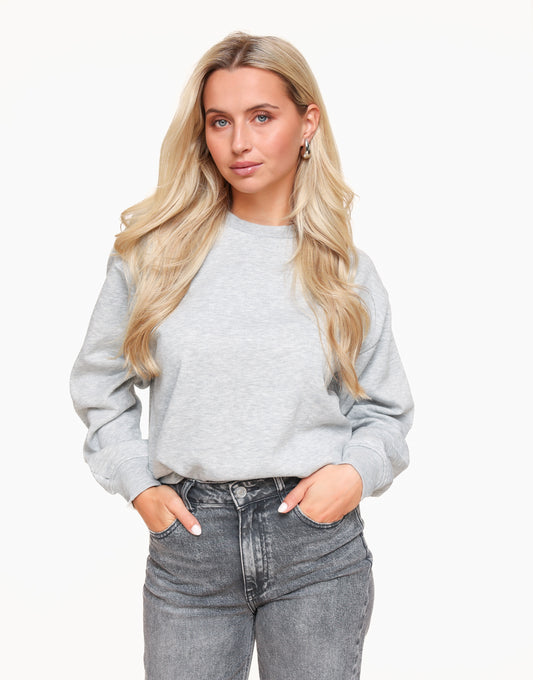 Grey Basic LS - Sweater