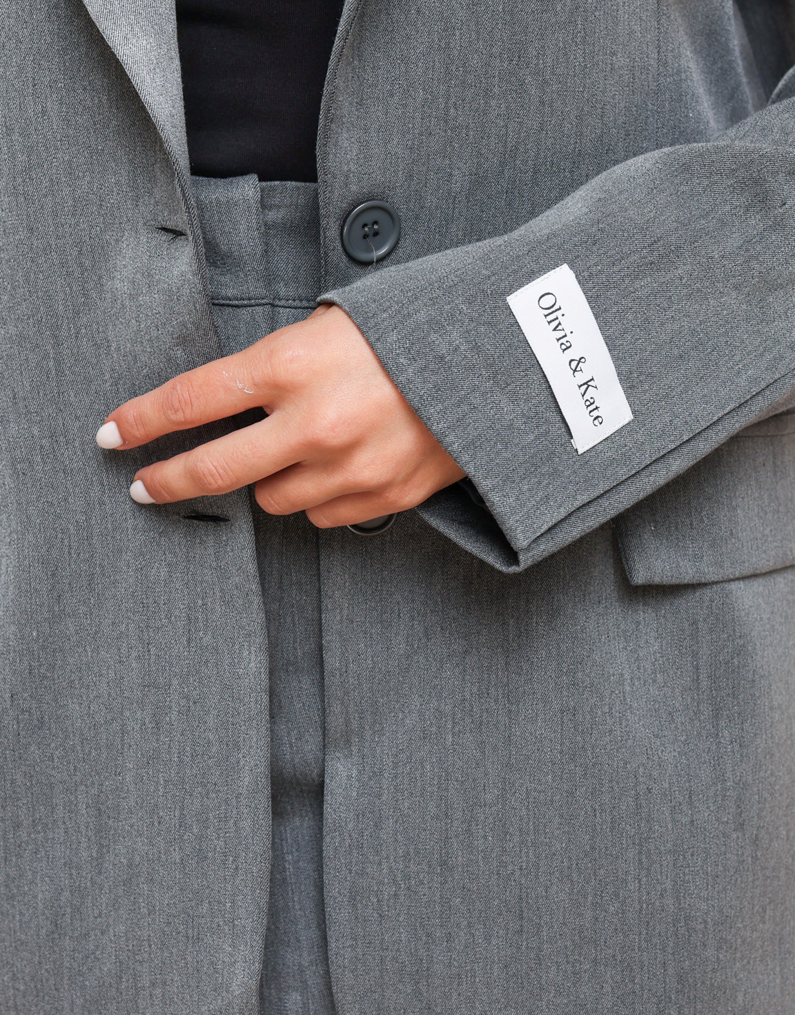 Grey Basic LS - Blazer