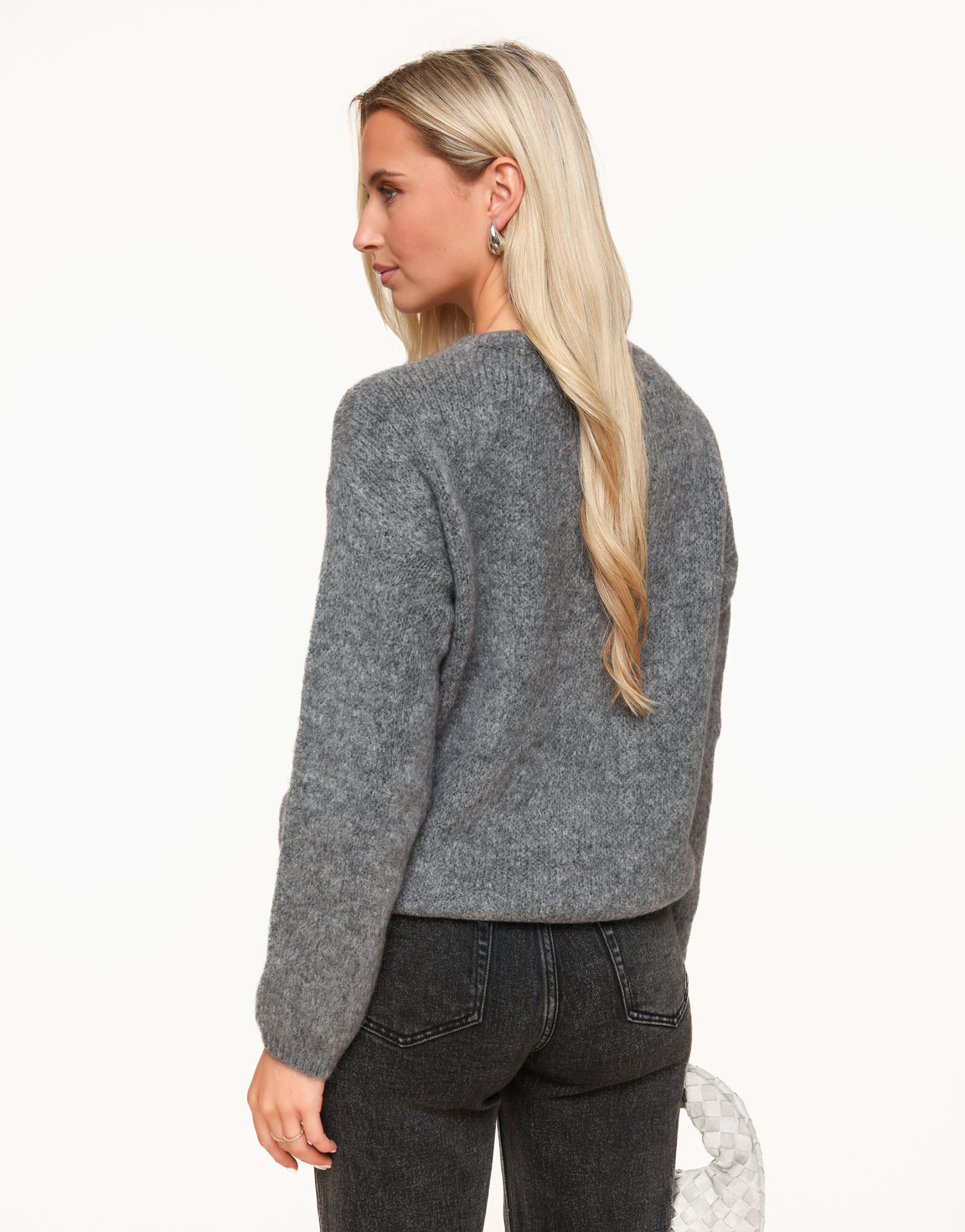 Grey Knitted - Cardigan