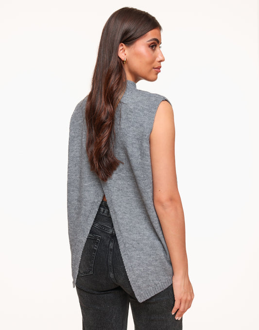 Gray Spencer Wrap - Top