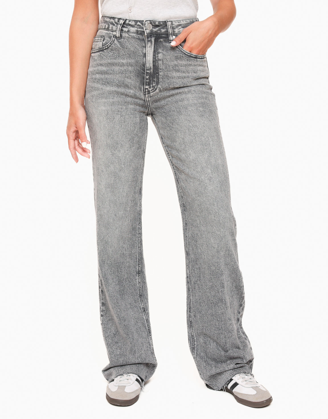 Dark Grey Wide Tall - Jeans