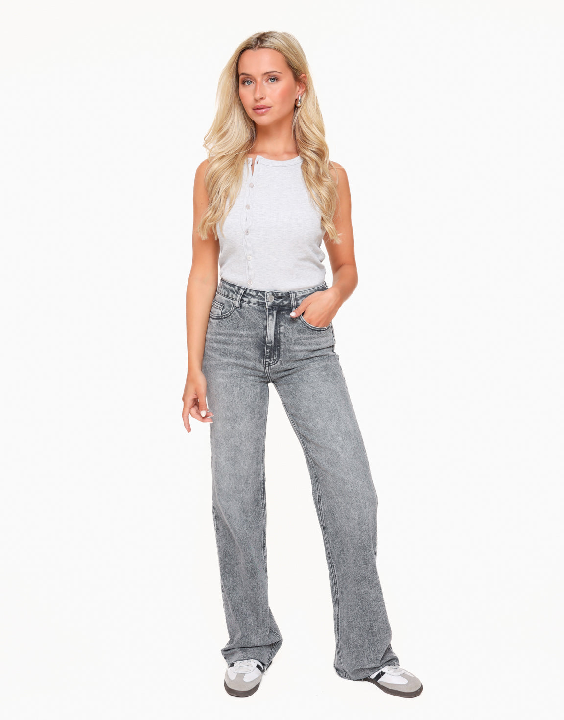 Dark Grey Wide Tall - Jeans