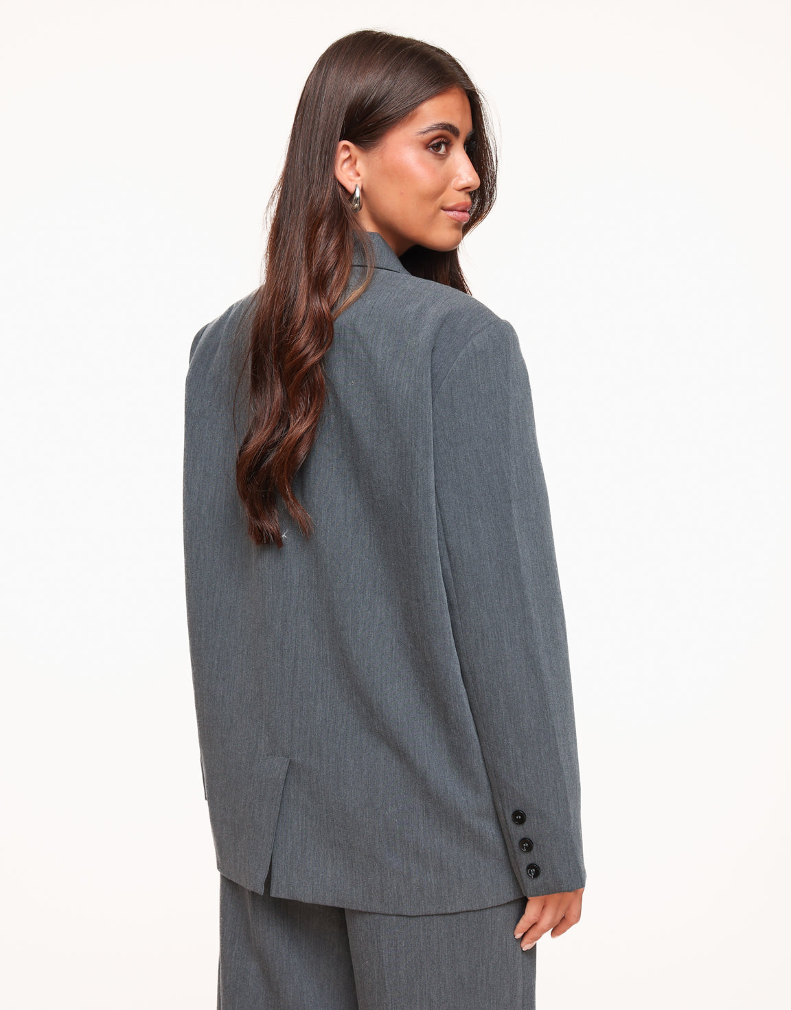 Grijze STUDIO Basic Oversized - Blazer