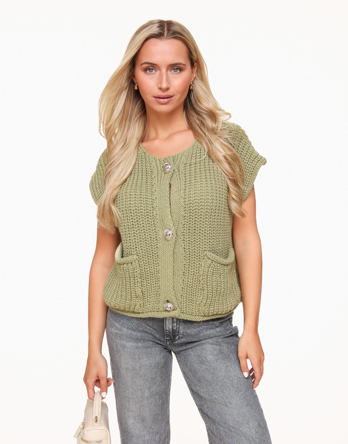 Green Knitted SS - Gilet