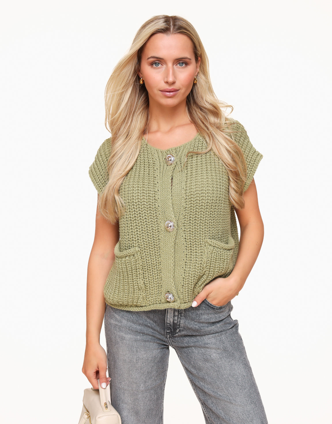 Green Knitted SS - Gilet