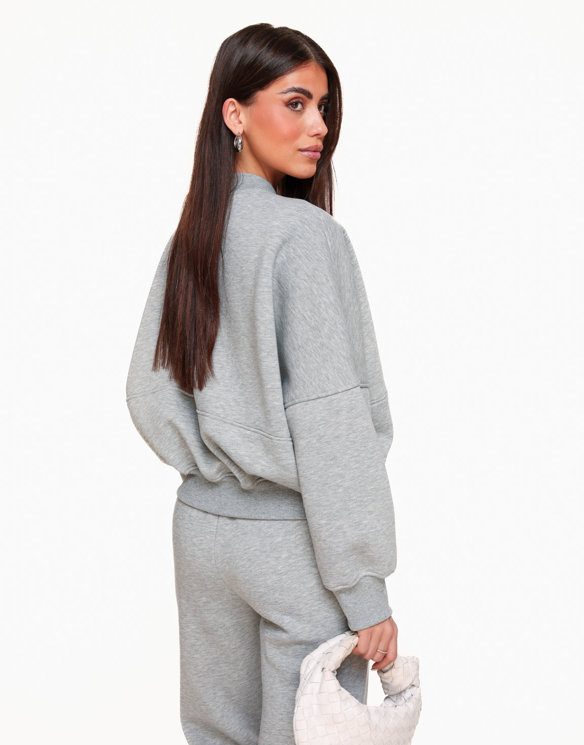 Grey Joggings LS - Cardigan