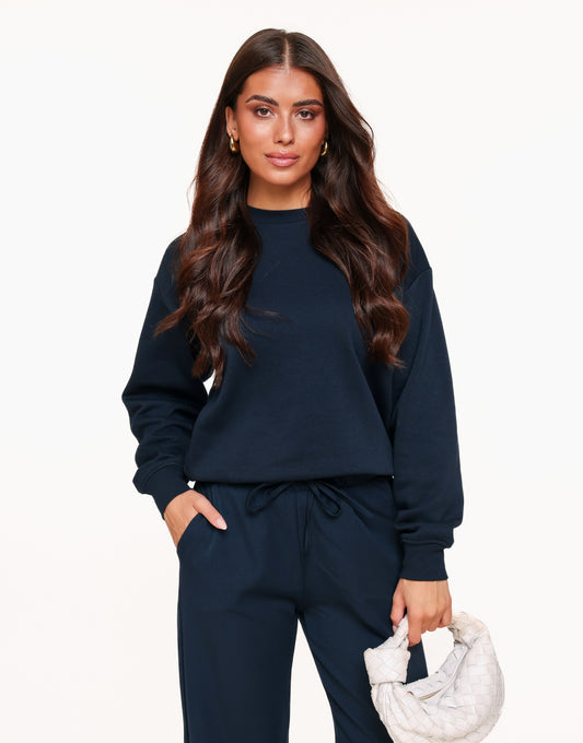 KLEDING-NAVY-BASIC-LANGE-MOUWEN-SWEATER-NAVY-LANGE-JOGGINGS-BROEK-SET