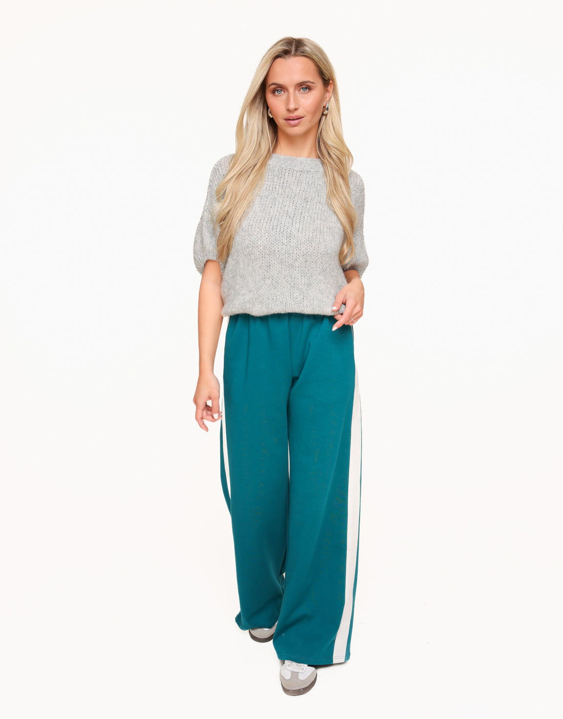 Petrol Long Stripe - Trousers