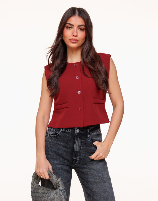 Red Cropped - Gilet