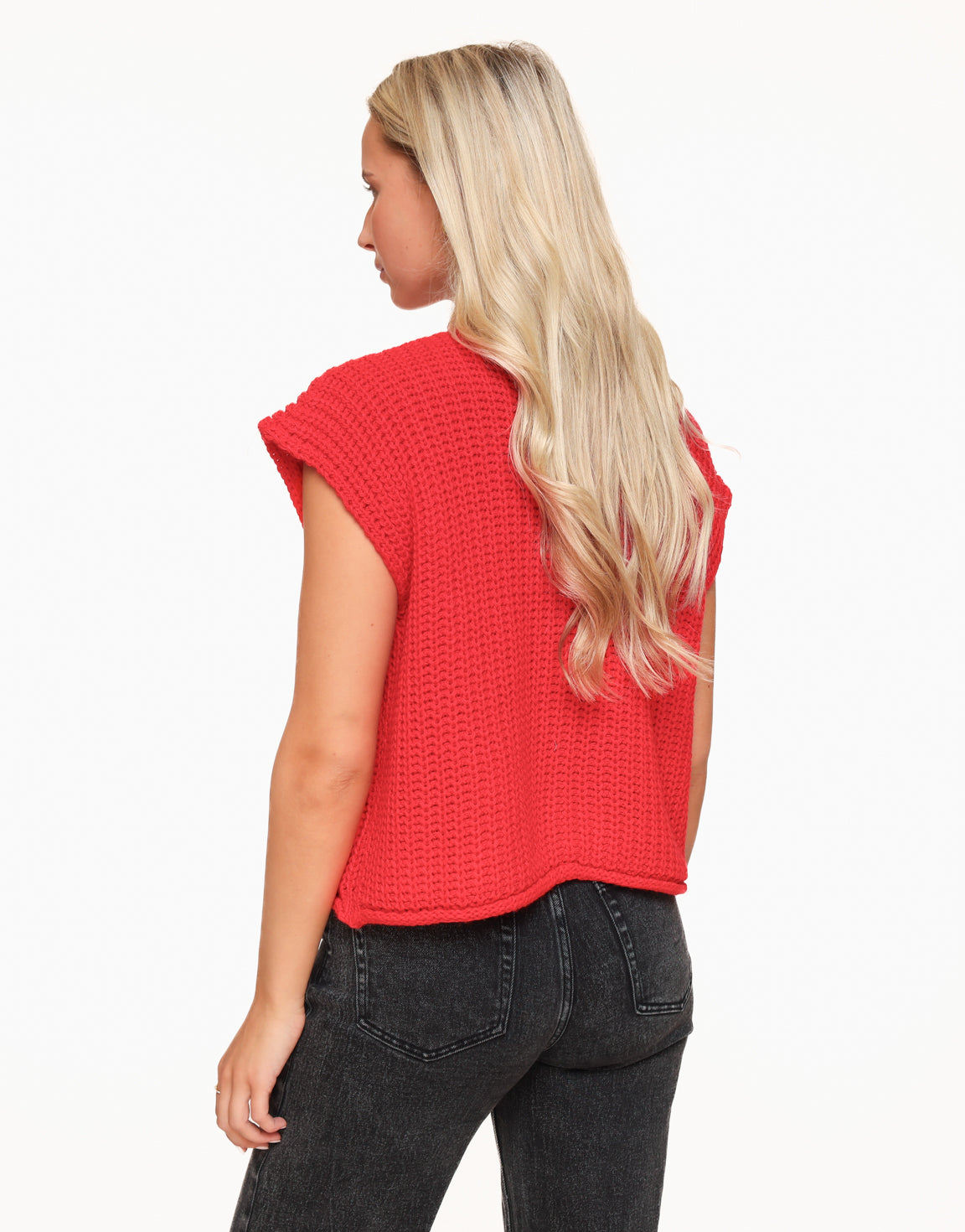 Red Knitted SS - Gilet