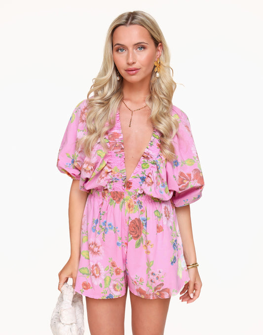  Analyzing image    KLEDING-ROZE-BLOEMENPRINT-VHALS-PLAYSUIT