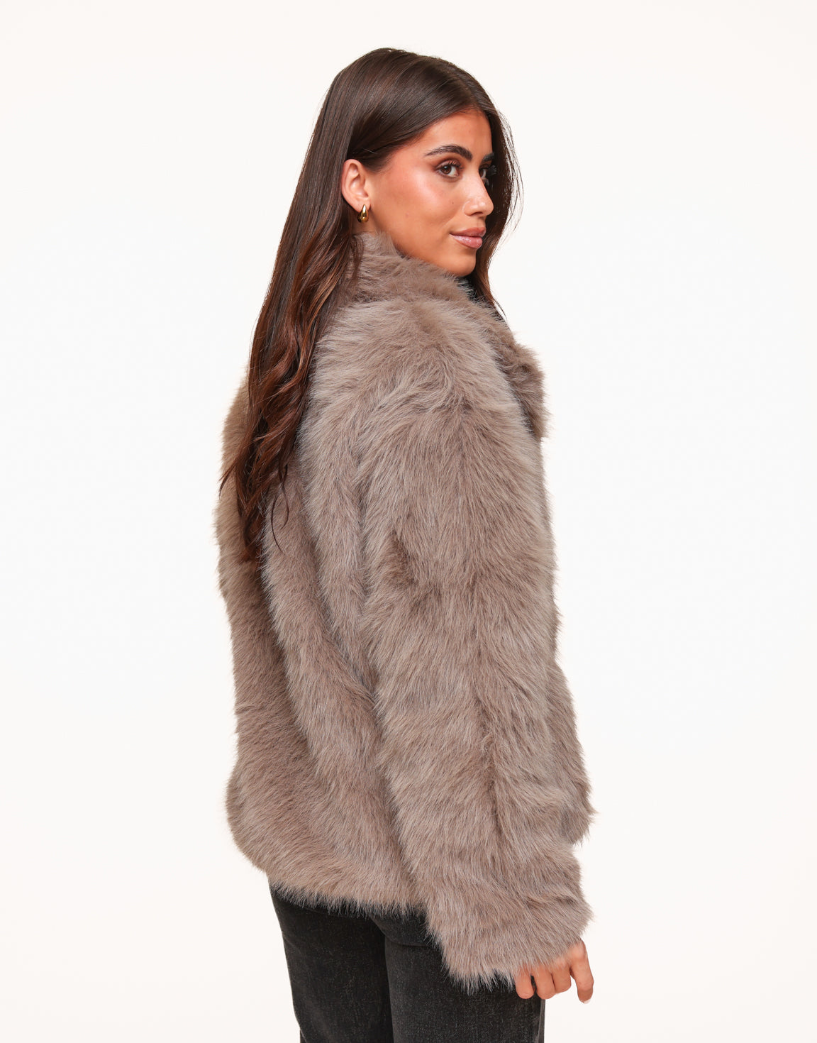 Taupe Fluffy - Jacket