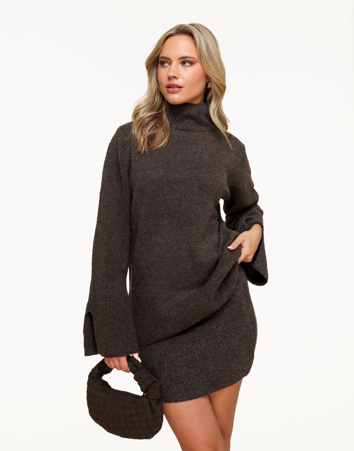 Dark Brown Knitted LS - Set