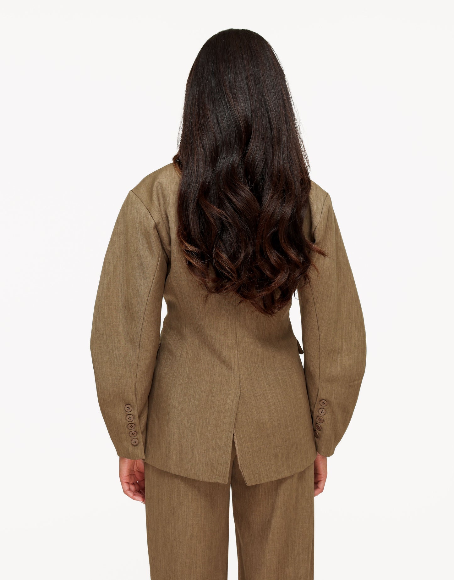 Khaki Ballonmouwen Details - Set