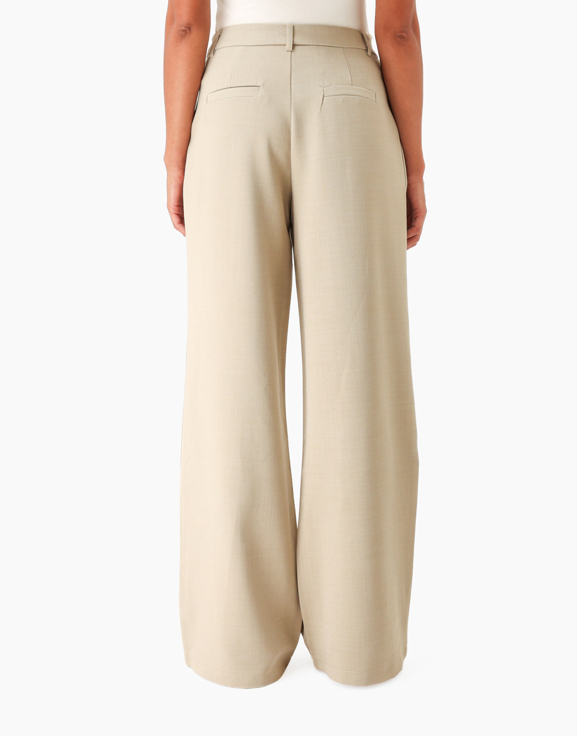 Licht Taupe Wijde Luxe Classic - Pantalon
