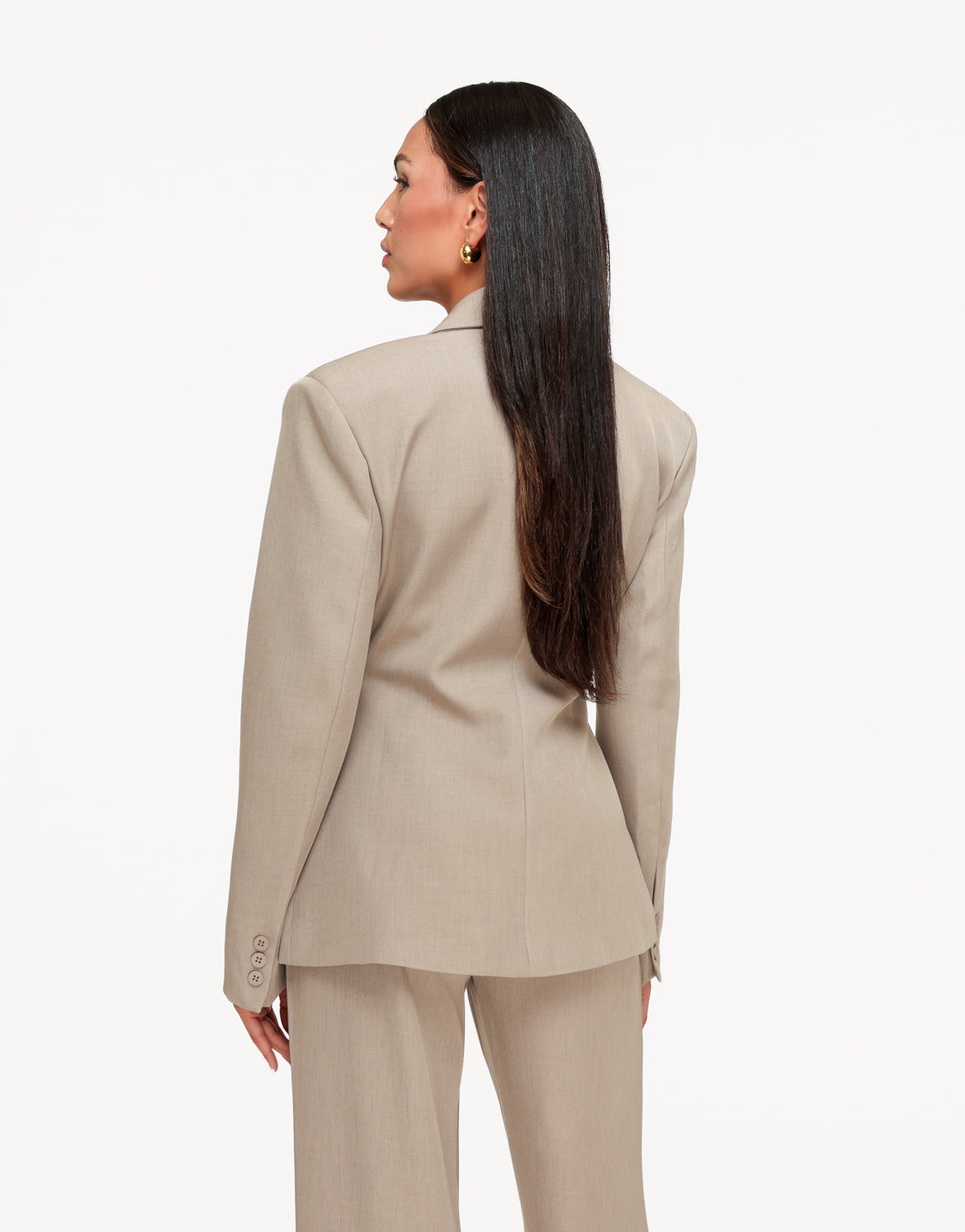 Taupe Classic Getailleerde Knopen - Set
