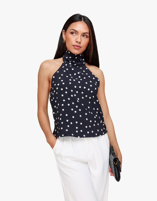 KLEDING-WEBSHOP-ZWARTE-POLKADOT-SJAAL-DETAIL-MOUWLOZE-TOP-02