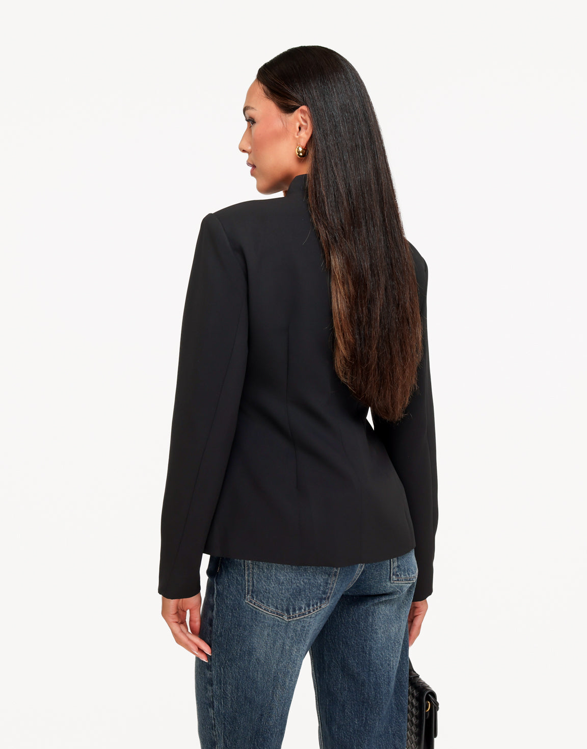 Zwarte Geknoopte Details LS - Blazer