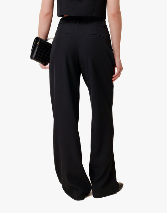 Zwarte Zomerse Classic Wijde - Pantalon