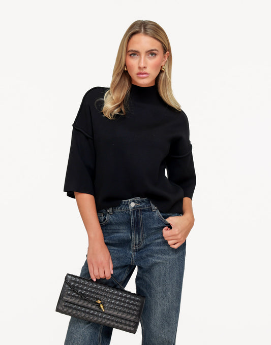 KLEDING-WEBSHOP-ZWATE-3-4-MOUW-HOGE-HALS-TOP-02