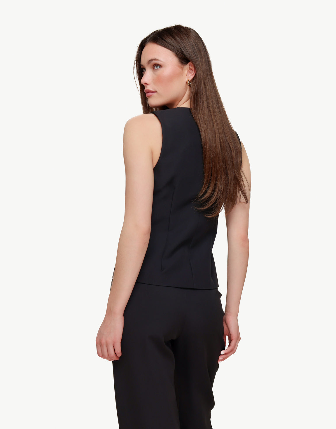 Zwarte Hoge Knopen - Gilet