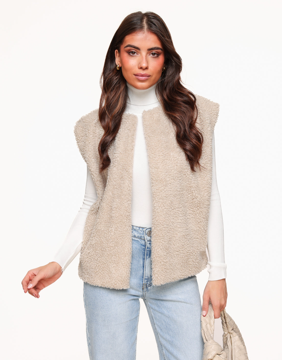 Beige Teddy - Gilet