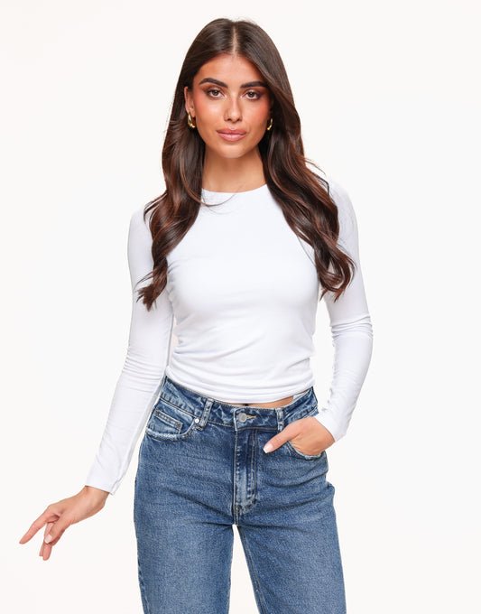 White Basic LS - Top