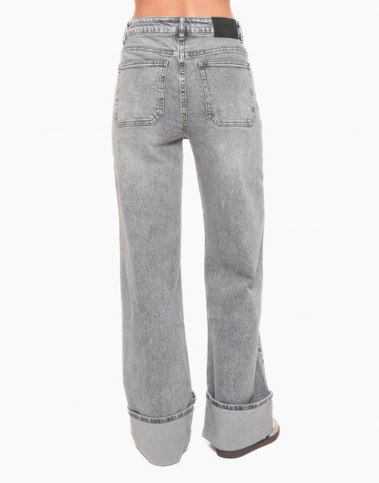 Grey Turned Wide - Jeans