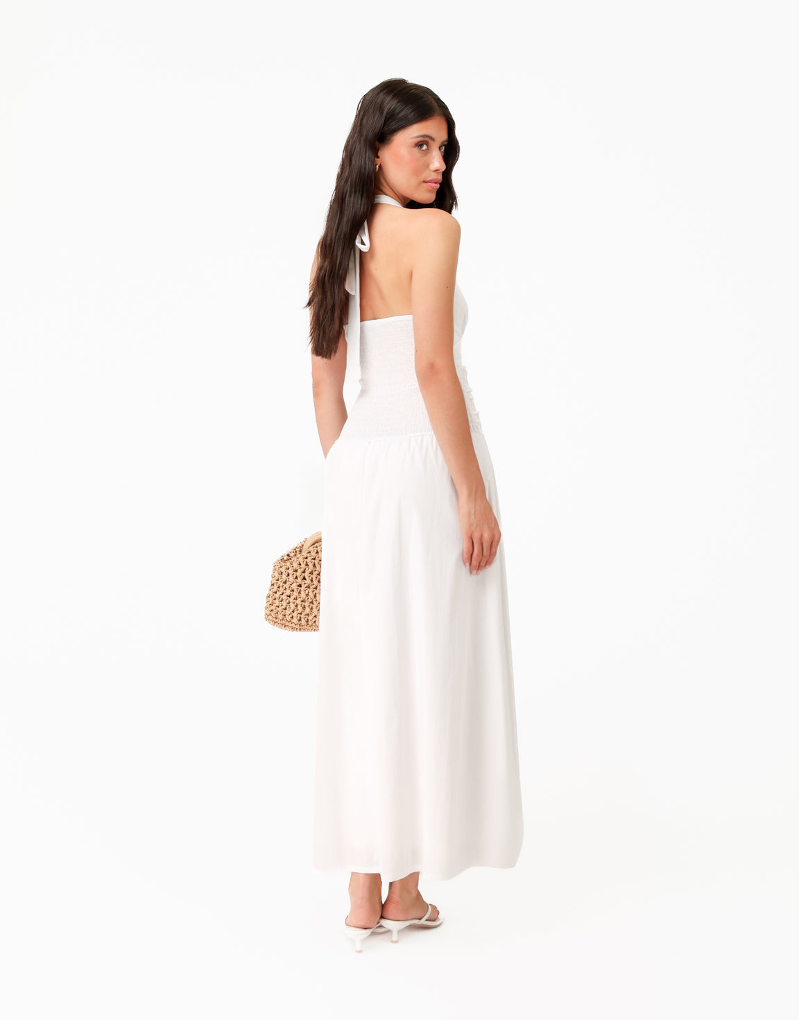 KLEDING-WITTE-VHALS-HALTER-LANGE-MAXI-JURK-03