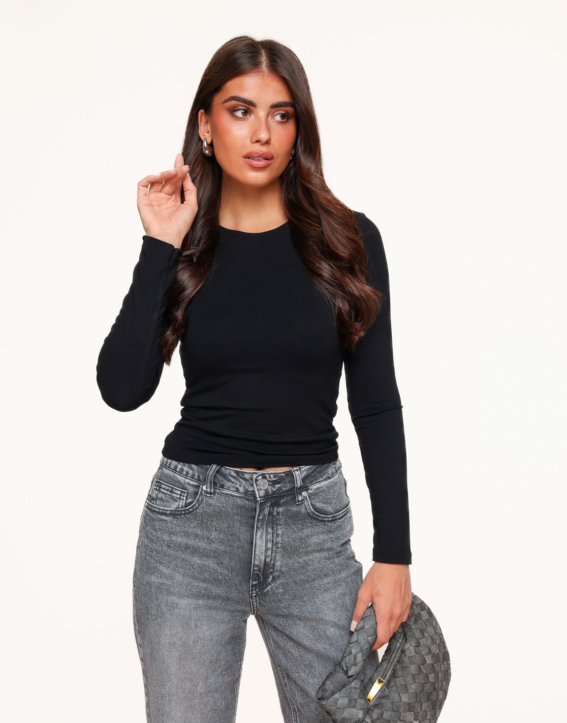 Zwarte Basic LS - Top