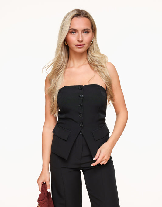 Black Strapless - Gilet