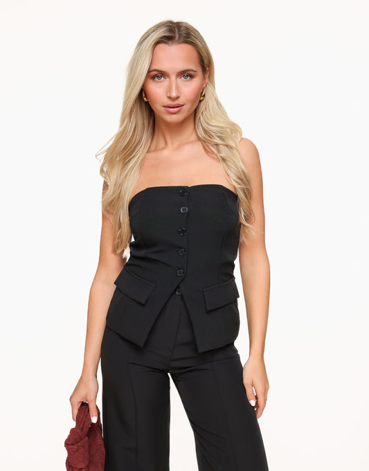 Black Strapless - Gilet