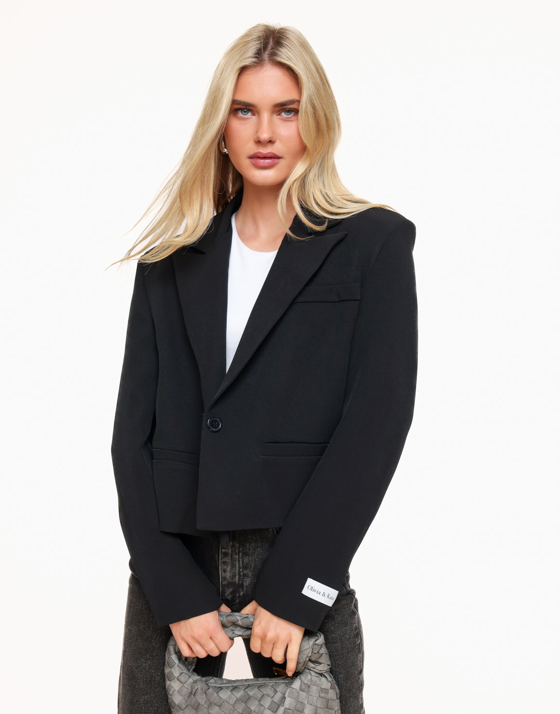 Zwarte Cropped - Blazer