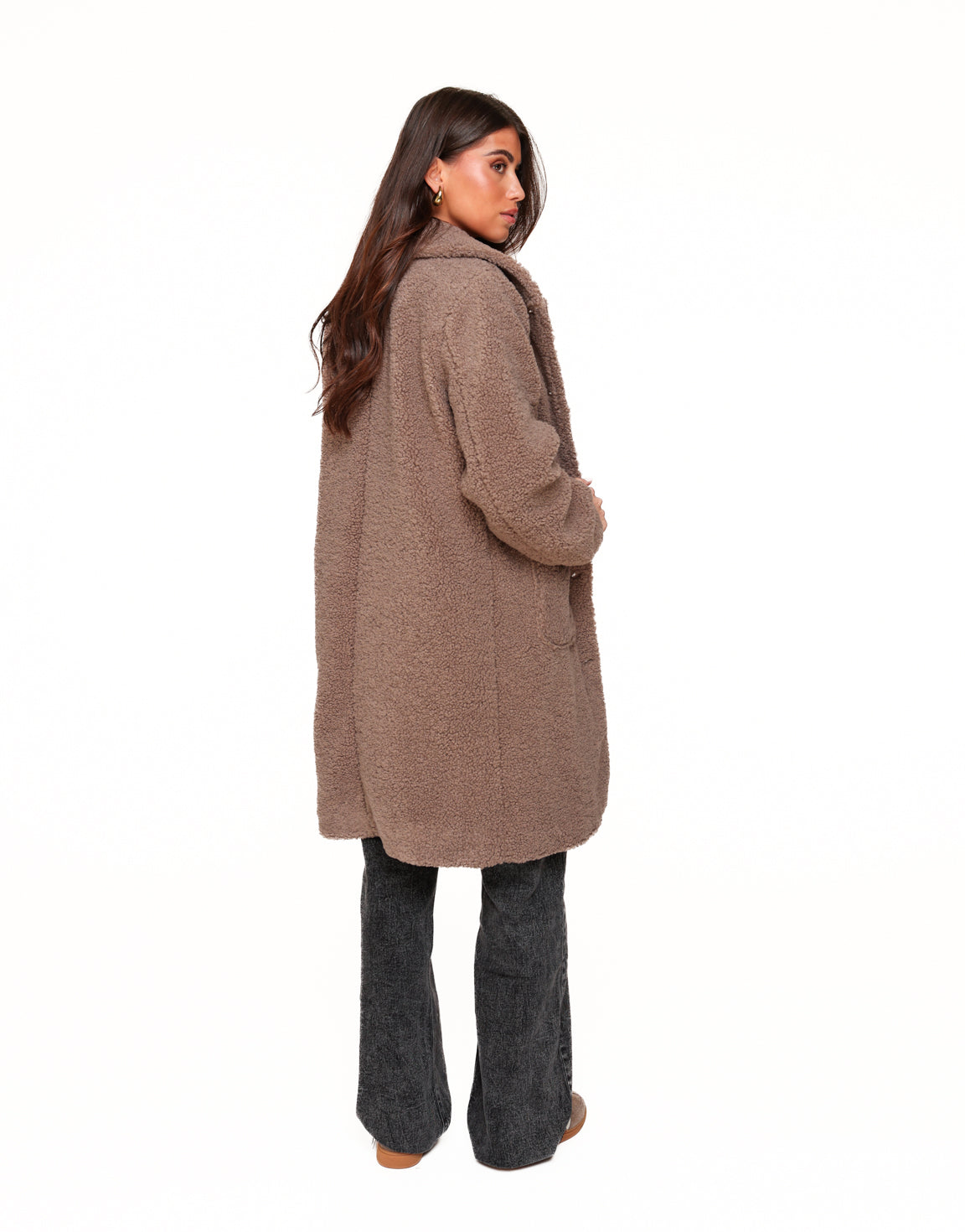 Taupe Long Teddy - Jacket