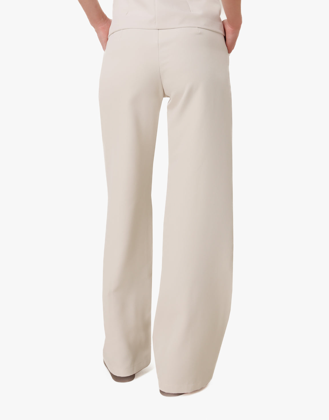 Beige Basic Rechte - Pantalon