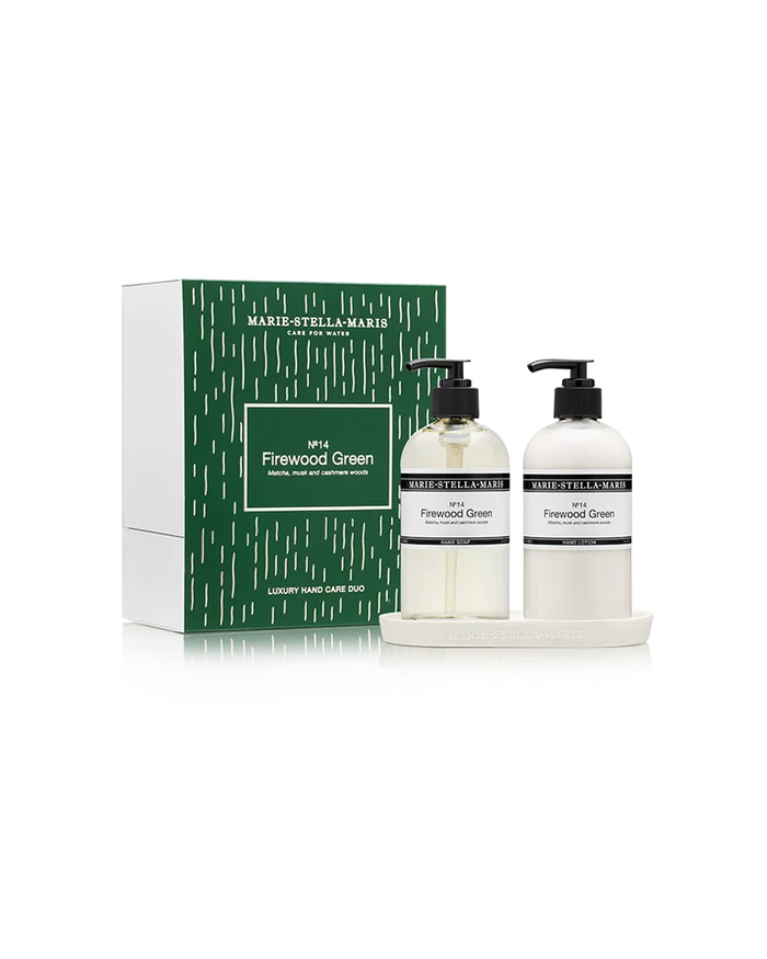 Marie Stella Maris Firewood Green - Luxury Hand Care Duo
