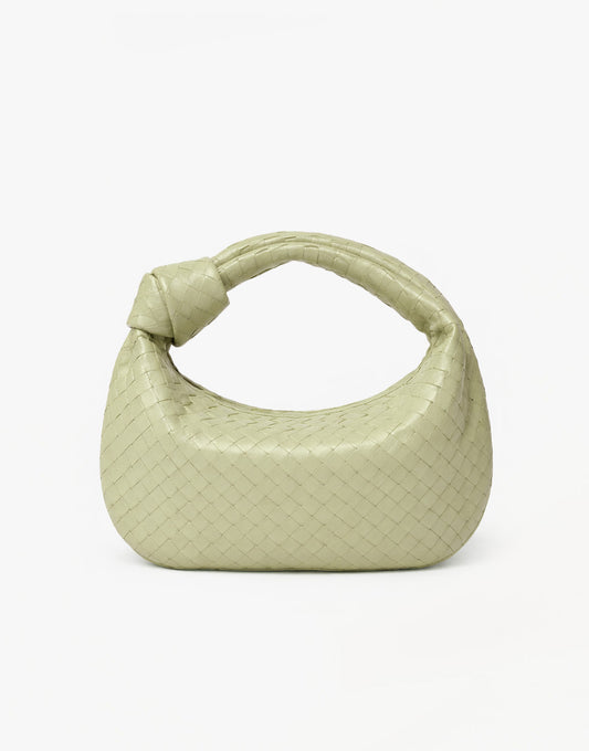 Light Green Large Wide Braided - Bag
