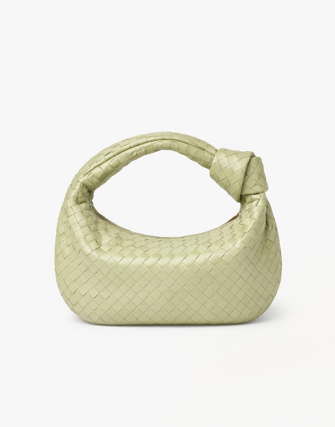 Light Green Large Wide Braided - Bag