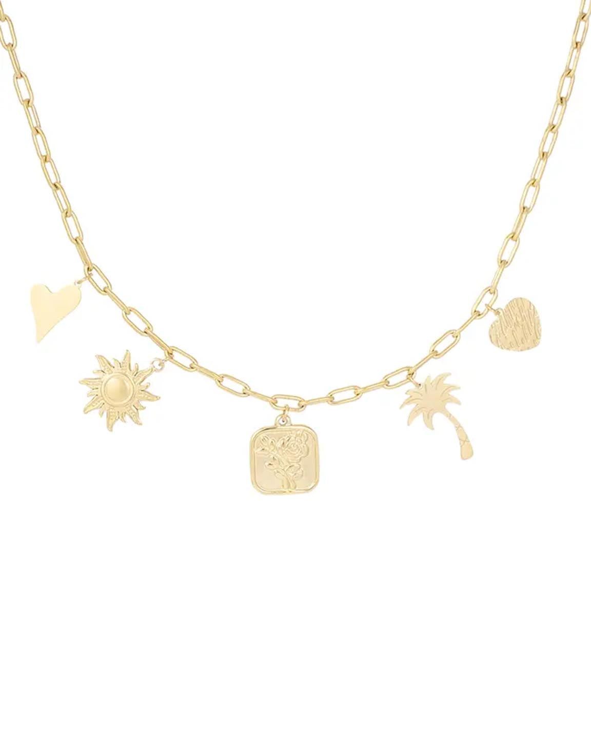 SIERADEN-GOUDEN-ZOMER-BEDELS-KETTING