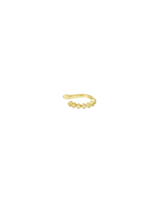 Gouden Zirkonia Rand - Ear Cuff