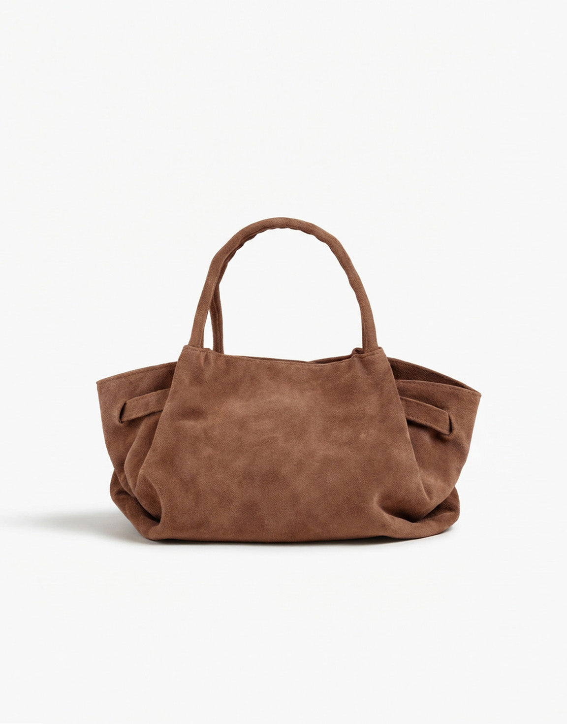 Taupe Suede Shopper - Tas